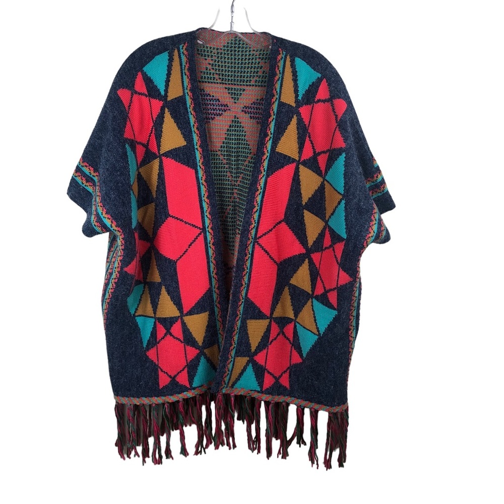 Cardigan Sweater Boho Fringe Size F Womens One Size Fits Most L/XL